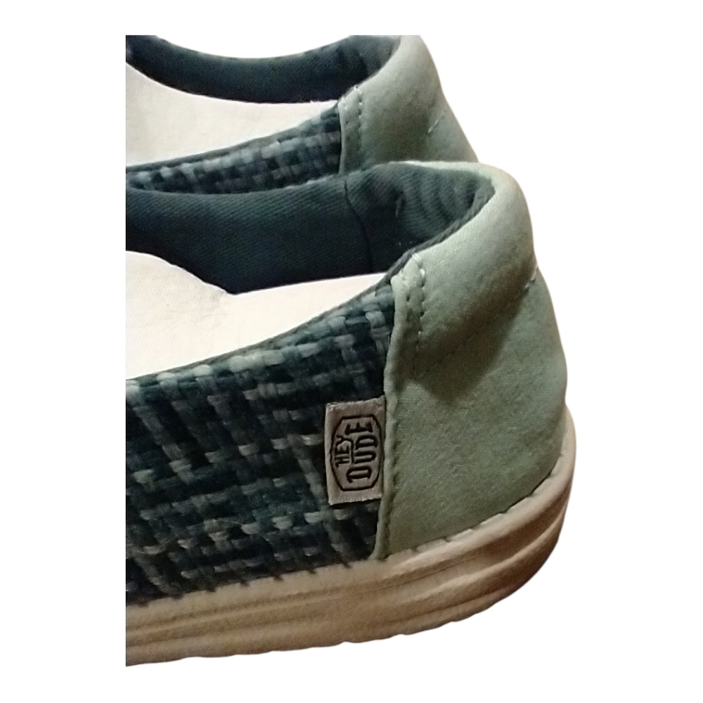Hey Dude Women's Slip-On Knit Sneakers in Teal Green - Picture 7 of 7